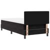 vidaXL Cama tipo Box Spring con colch&oacute;n Negro 100 x 200 cm Terciopelo