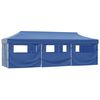 vidaXL Carpa plegable Pop-up con 8 paredes laterales 870x291x315 cm azul