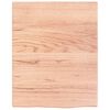 vidaXL Estante de pared madera de roble tratada marr&oacute;n claro 40x50x2cm