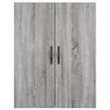 vidaXL Aparador alto madera contrachapada gris sonoma 69,5x34x180 cm