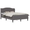 vidaXL Estructura de cama Gris 140 x 190 cm Cuero sint&eacute;tico