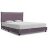 vidaXL Estructura de cama sin colch&oacute;n tela taupe 135x190 cm