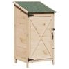 vidaXL Cobertizo de Jard&iacute;n con techo Natural 59,5 x 56 x 113,5 cm