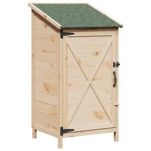vidaXL Cobertizo de Jard&iacute;n Natural 59,5 x 56 x 113,5 cm