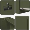 vidaXL Mueble archivador con caj&oacute;n Verde Oliva 44 x 50 x 106.5 cm
