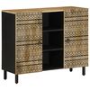 vidaXL Aparador de madera maciza de mango rugosa 90x33,5x75 cm