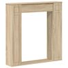 vidaXL Marco de chimenea Roble Sonoma 100 x 20 x 100 cm