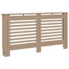 vidaXL Cubierta para radiador MDF 152x19x81,5 cm