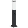 vidaXL Baliza luminosa con sensor de 50 cm, color negro, IP44