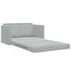 vidaXL Sofá cama Gris Claro 124 x 204 x 61 cm Terciopelo