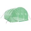 vidaXL Invernadero con estructura de acero verde 12 m² 4x3x2 m