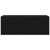 vidaXL Mueble de pared de ba&ntilde;o madera ingenier&iacute;a negro 80x25x30 cm