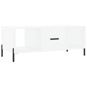 vidaXL Mesa de centro madera contrachapada blanco 102x50x40 cm