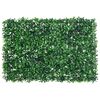  vidaXL Valla de hojas de arbusto artificial 6 uds verde 40x60 cm