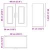 vidaXL Mueble de pared de cocina Kalmar madera ingeniería sonoma gris