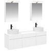 vidaXL Juego de Muebles de Ba&ntilde;o 5 pcs Blanco 50 x 14,5 x 70 cm