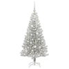 vidaXL &Aacute;rbol de Navidad con 150 LED con soporte Plateado 120 cm PET