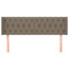 vidaXL Cabecero de tela gris taupe 163x16x78/88 cm