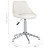 vidaXL Silla de oficina giratoria de cuero sint&eacute;tico blanco