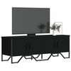 vidaXL Mueble de TV madera de ingenier&iacute;a negro 122x34x41 cm