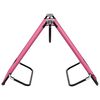 vidaXL Tumbona plegable de acero rosa