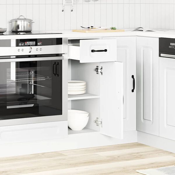 vidaXL Mueble bajo de cocina Kalmar madera de ingenier&iacute;a blanca