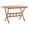 vidaXL Mesa de jard&iacute;n plegable madera maciza de acacia 135x85x75 cm