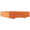 vidaXL Jardinera de madera maciza de pino marr&oacute;n cera 100x100x26,5 cm