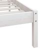 vidaXL Estructura de cama doble sin colch&oacute;n madera maciza pino blanco