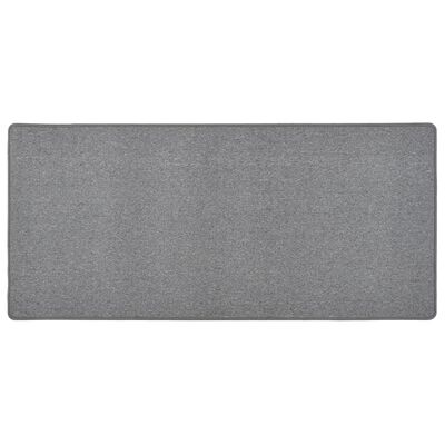 vidaXL Alfombra de pasillo gris oscuro 80x150 cm