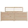 vidaXL Estructura de cama con cabecero madera maciza pino 120x190 cm