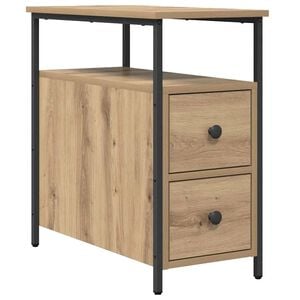 vidaXL Armario de Noche Roble artisan 30 x 60 x 60 cm
