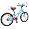 vidaXL Bicicleta Infantil 20 Pulgadas para 6-11 a&ntilde;os Azul Claro