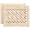 vidaXL Puertas de armario entramado 2 uds madera pino 49,5x39,5 cm