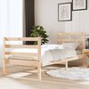 vidaXL Estructura de cama individual pequeña madera maciza 75x190 cm