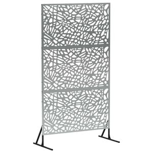 vidaXL Pantalla de Privacidad 100 x 50 x 180 cm Acero Galvanizado