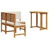 vidaXL Conjunto de Bancos de Jard&iacute;n 2 uds. Marr&oacute;n