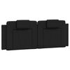 vidaXL Estructura de cama Viana sin colch&oacute;n cuero sint&eacute;tico negro 140x190 cm