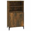 vidaXL Aparador alto Roble Ahumado 60 x 36 x 110 cm