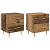 vidaXL Armario de Noche 2 uds. Madera Vieja 40 x 35 x 47,5 cm