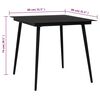 vidaXL Juego de comedor de jardín 5 piezas ratán PVC negro