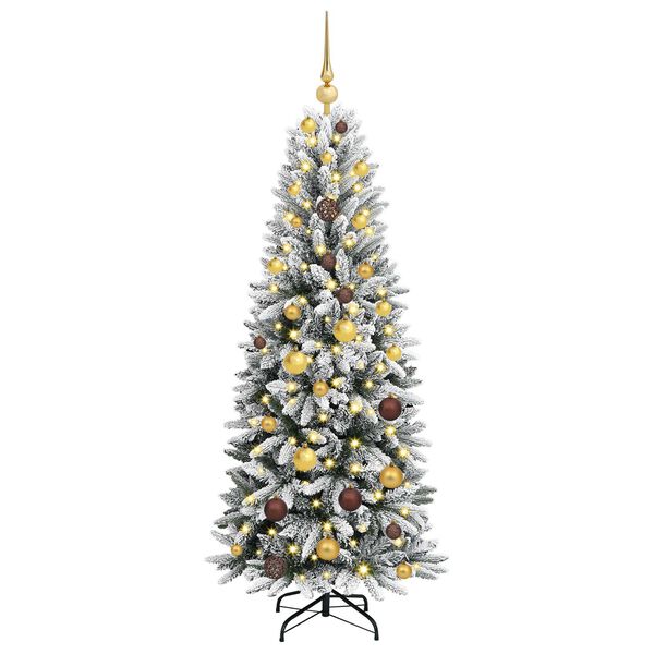 vidaXL &Aacute;rbol de Navidad artificial 150 cm PVC y Pl&aacute;stico y Acero y PE