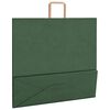 vidaXL Bolsas de papel con asas 250 uds verde 54x15x49 cm