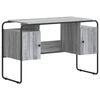 vidaXL Escritorio con almacenamiento Sonoma gris 120 x 50,5 x 75,5 cm