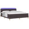 vidaXL Cama tipo Box Spring Marr&oacute;n oscuro 180 x 200 cm tela