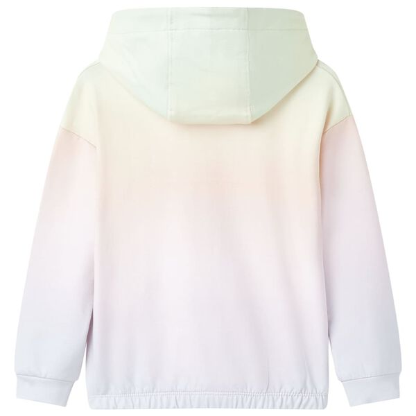 Sudadera infantil con capucha blanco estrellado 92