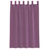 vidaXL Cortinas de gasa con trabillas 2 uds morado 140x175 cm