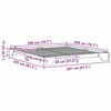 vidaXL Estructura de cama Marr&oacute;n cera 200 x 200 cm