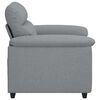 vidaXL Sill&oacute;n Sof&aacute; Tela Gris Claro 100x81x84 cm