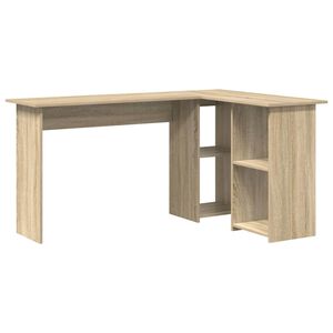 vidaXL Escritorio Roble Sonoma 142 x 102 x 73 cm Madera de ingenier&iacute;a